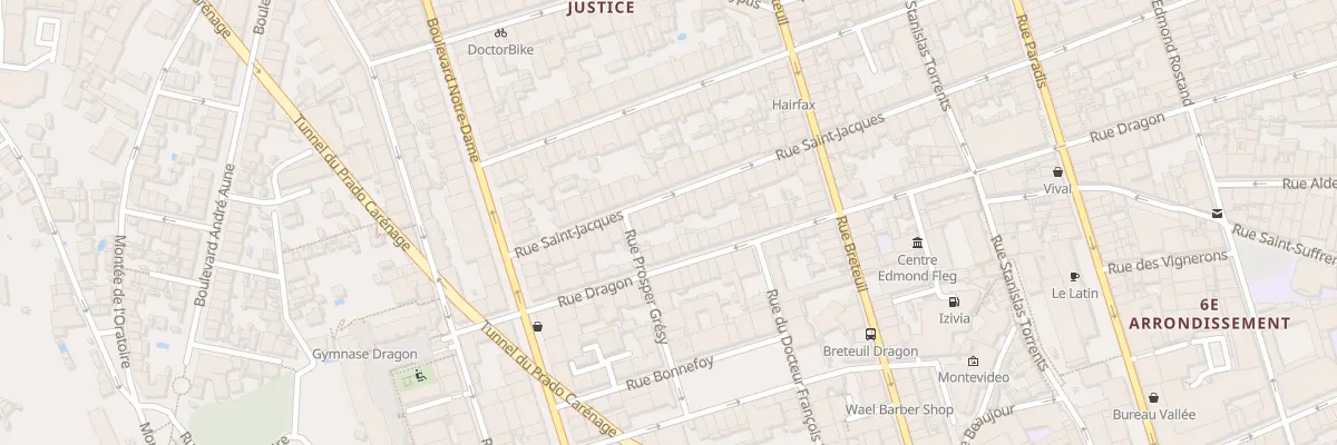 Plan du 103 Rue saint jacques à Marseille 6e Arrondissement