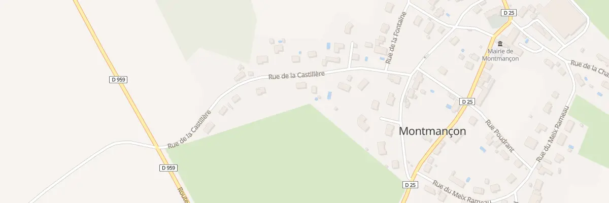 Plan du 5 Rue de la Castillère à Montmançon
