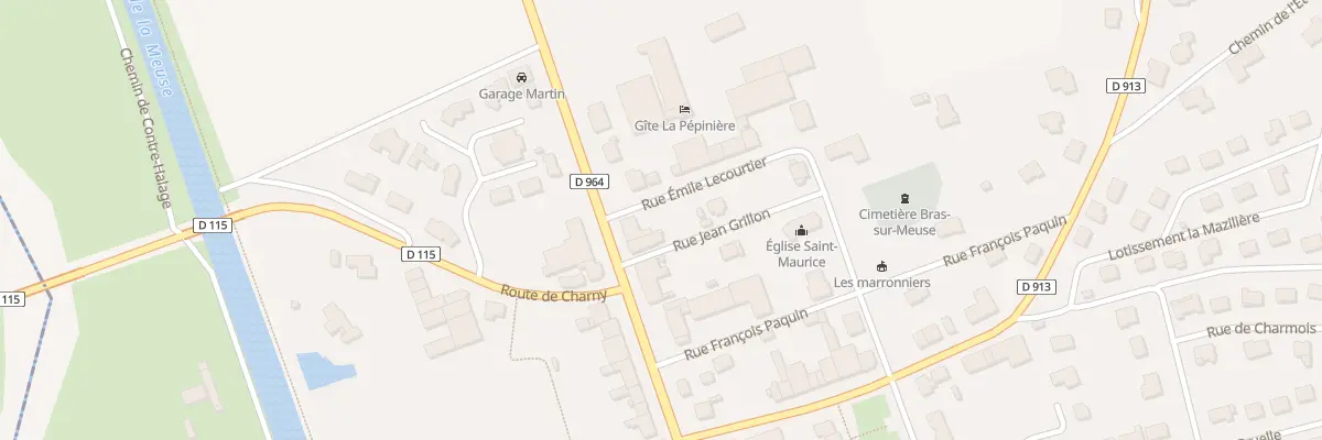 Plan du 20 Av Raymond Poincare à Bras-sur-Meuse