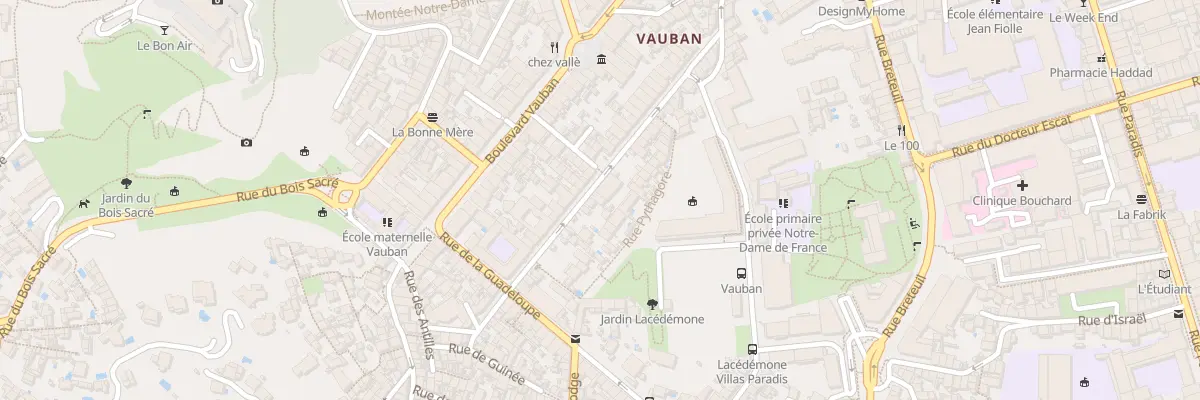 Plan du 41 Rue de la martinique à Marseille 6e Arrondissement