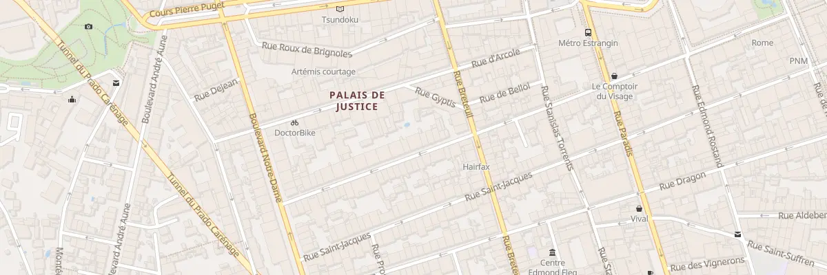 Plan du 86 Rue sylvabelle pr vernejoul à Marseille 6e Arrondissement
