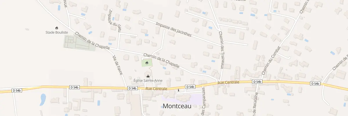Plan du 12 Che de la Chapelle à Ruy-Montceau