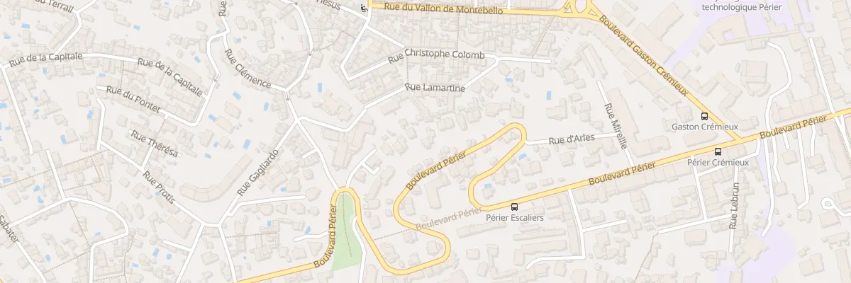 Plan du 210 Bd Perier à Marseille 8e Arrondissement