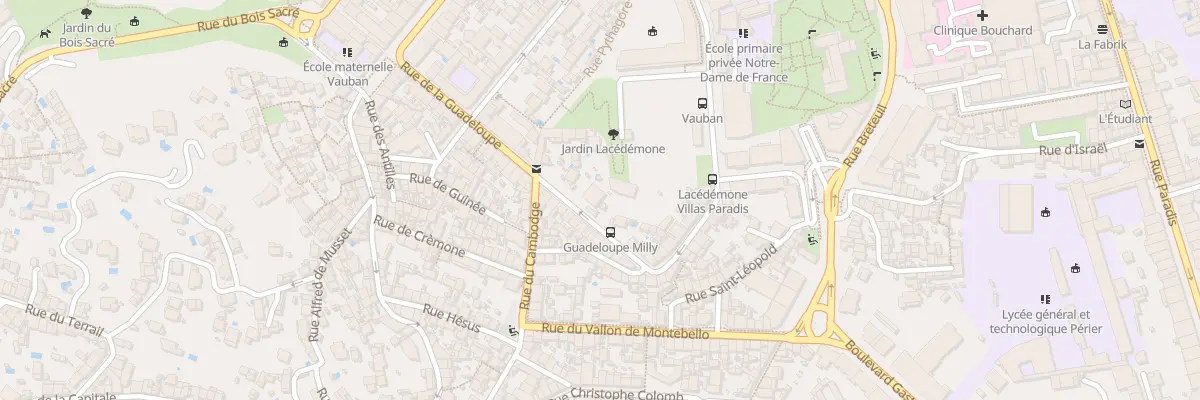 Plan du 31 Rue de la guadeloupe à Marseille 6e Arrondissement