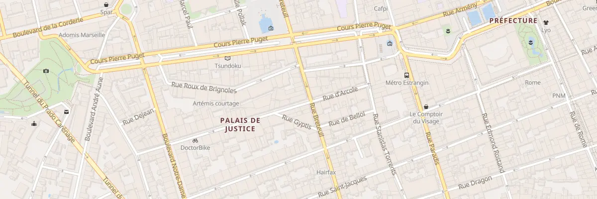Plan du 2 Rue edouard delanglade à Marseille 6e Arrondissement