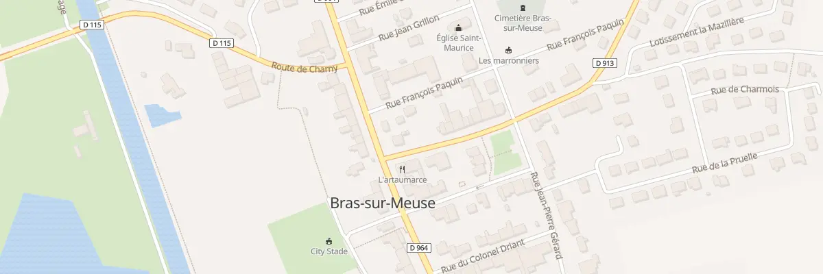 Plan du 10 Av Raymond Poincare à Bras-sur-Meuse