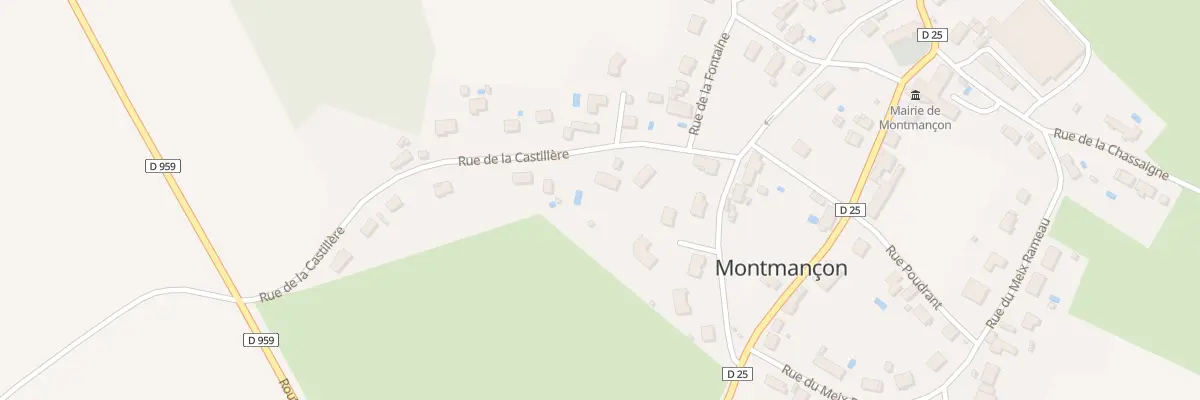 Plan du 3 Rue de la Castillère à Montmançon
