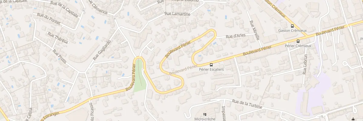 Plan du 165 Bd Perier à Marseille 8e Arrondissement
