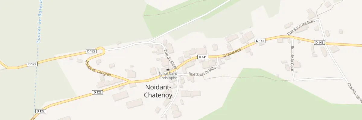 Plan du 1 Grand Rue à Noidant-Chatenoy