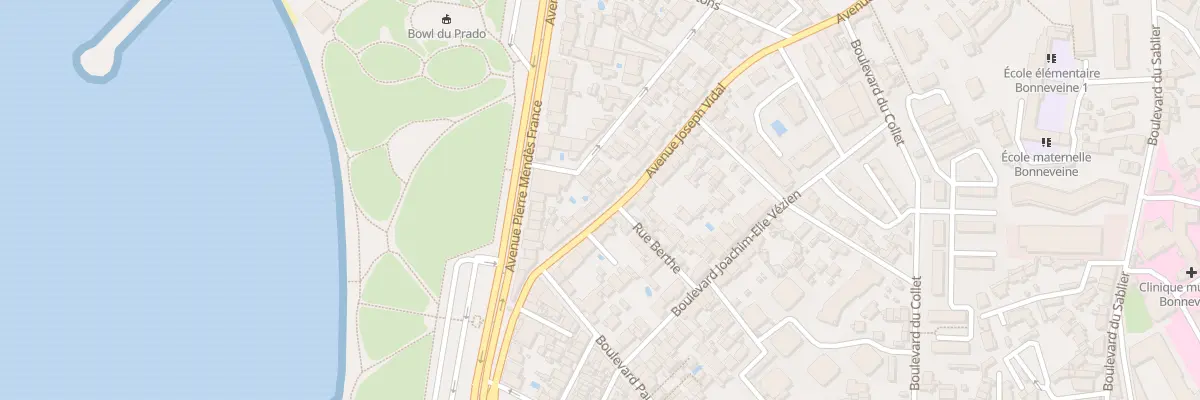 Plan du 128B Av Joseph Vidal à Marseille 8e Arrondissement