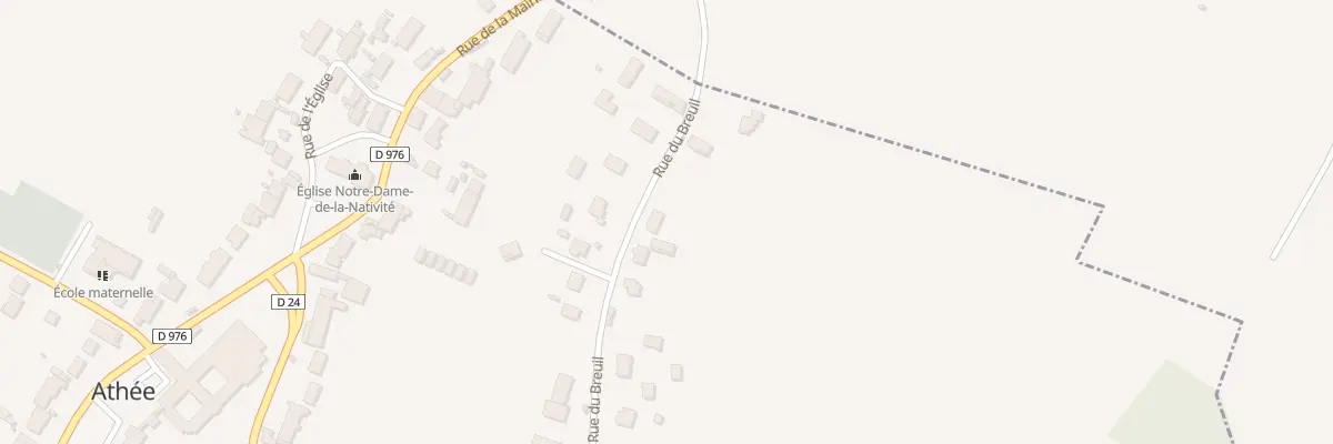 Plan du 22 Rue du Breuil à Athée