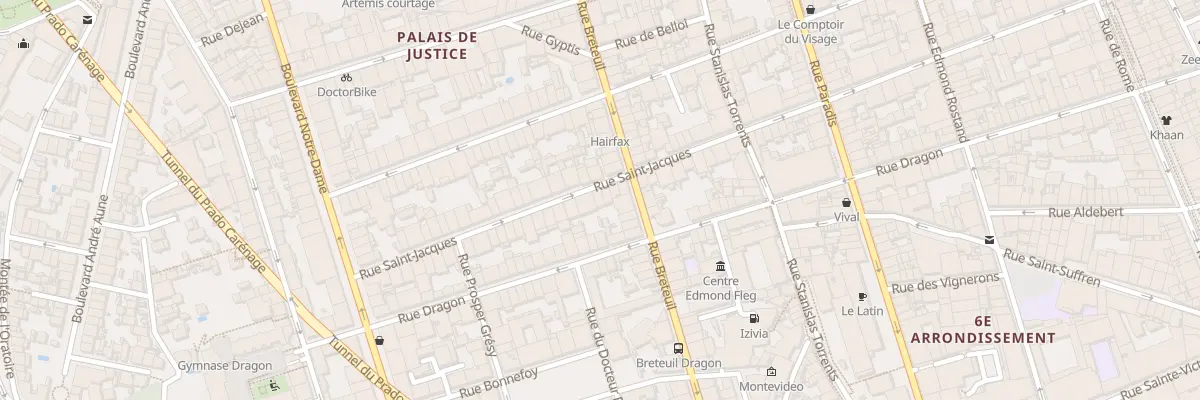 Plan du 81 Rue saint jacques à Marseille 6e Arrondissement