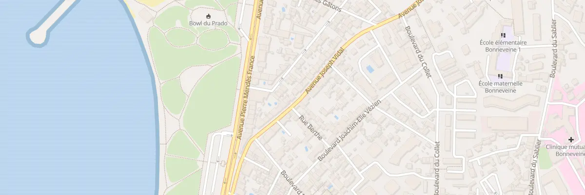 Plan du 122 Av Joseph Vidal à Marseille 8e Arrondissement