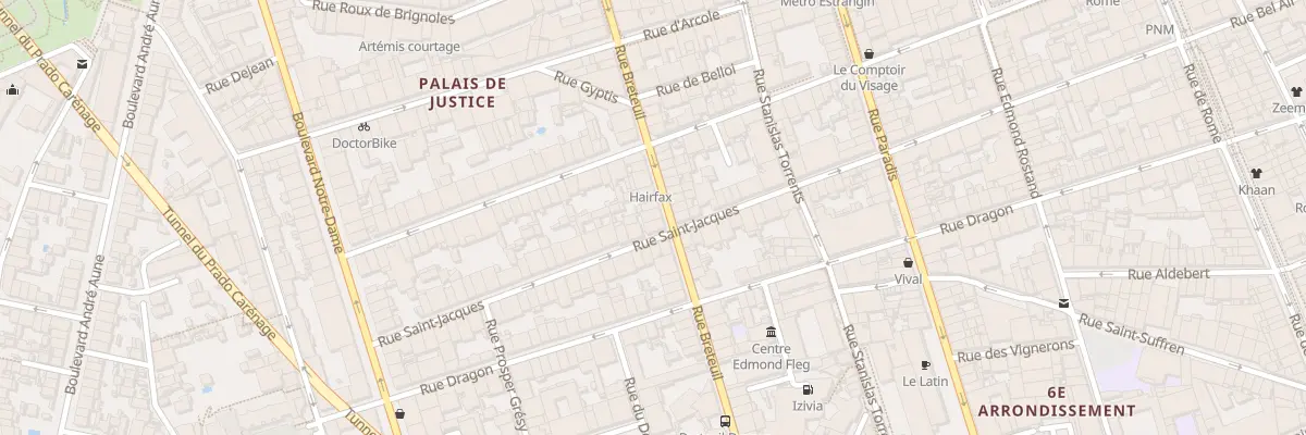 Plan du 68 Rue breteuil à Marseille 6e Arrondissement