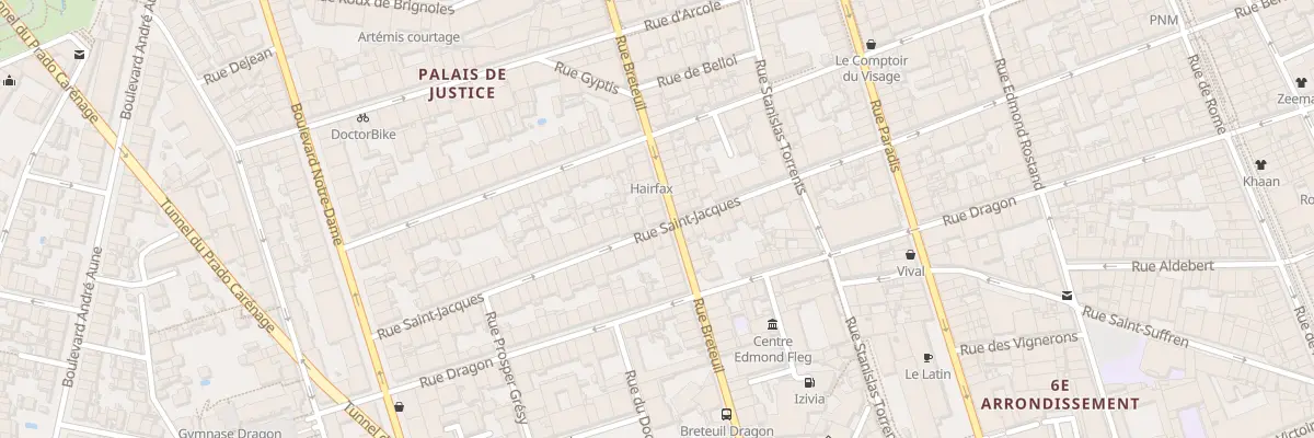 Plan du 70 Rue breteuil à Marseille 6e Arrondissement