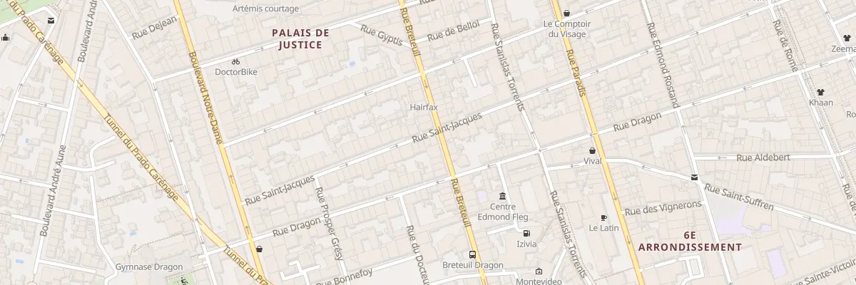 Plan du 77 Rue saint jacques à Marseille 6e Arrondissement