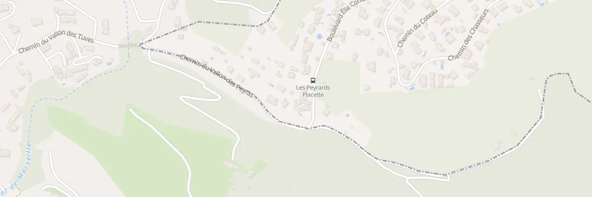 Plan du 9002 Che du Vallon des Peyrards à Septèmes-les-Vallons