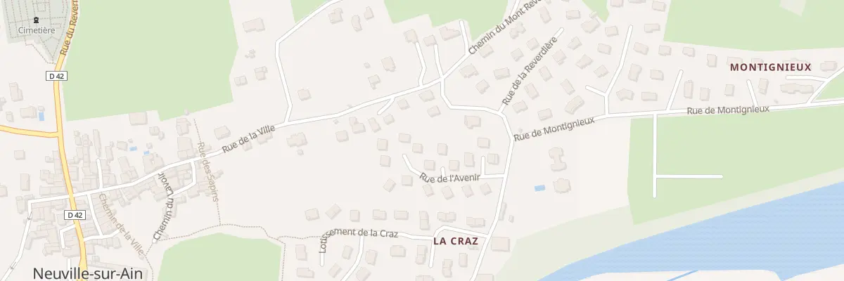 Plan du 68 Rue de l’Avenir à Neuville-sur-Ain