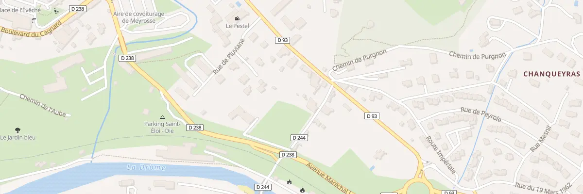 Plan du 36 Av de la Division du Texas à Die