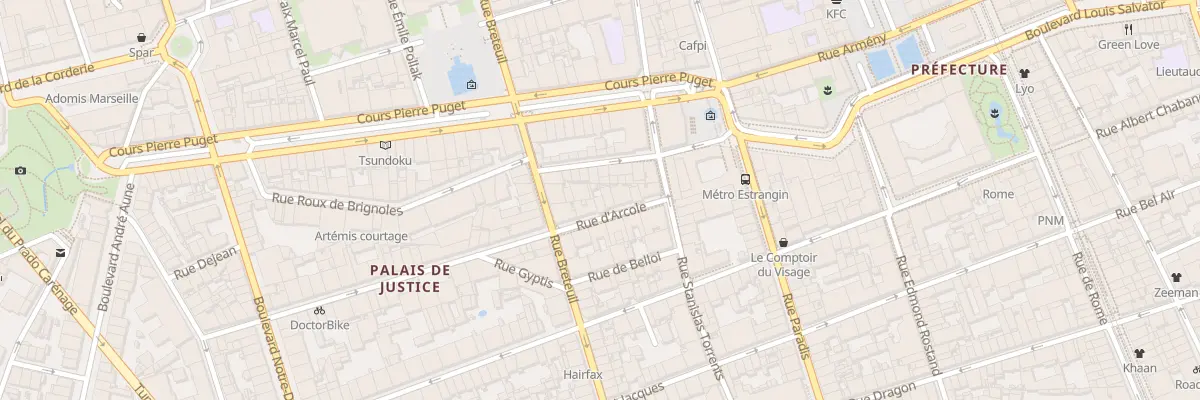 Plan du 10 Rue d’arcole à Marseille 6e Arrondissement