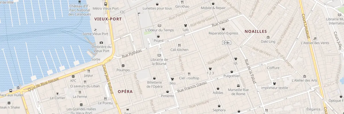 Plan du 14 Rue du jeune anacharsis à Marseille 1er Arrondissement