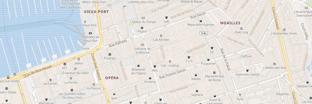 Plan du 7 Rue du jeune anacharsis à Marseille 1er Arrondissement