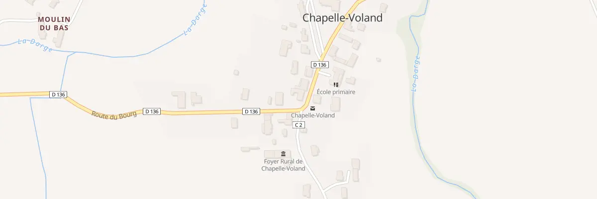 Plan du 1810 Rte du Bourg à Chapelle-Voland