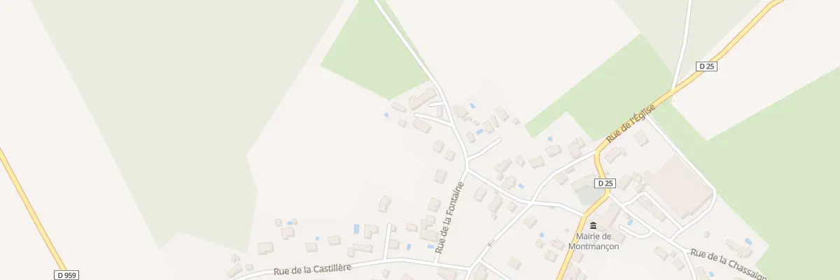 Plan du 7 Rue du Lavoir à Montmançon