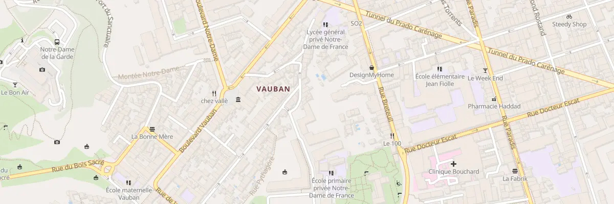 Plan du 67 Rue theophile decanis à Marseille 6e Arrondissement