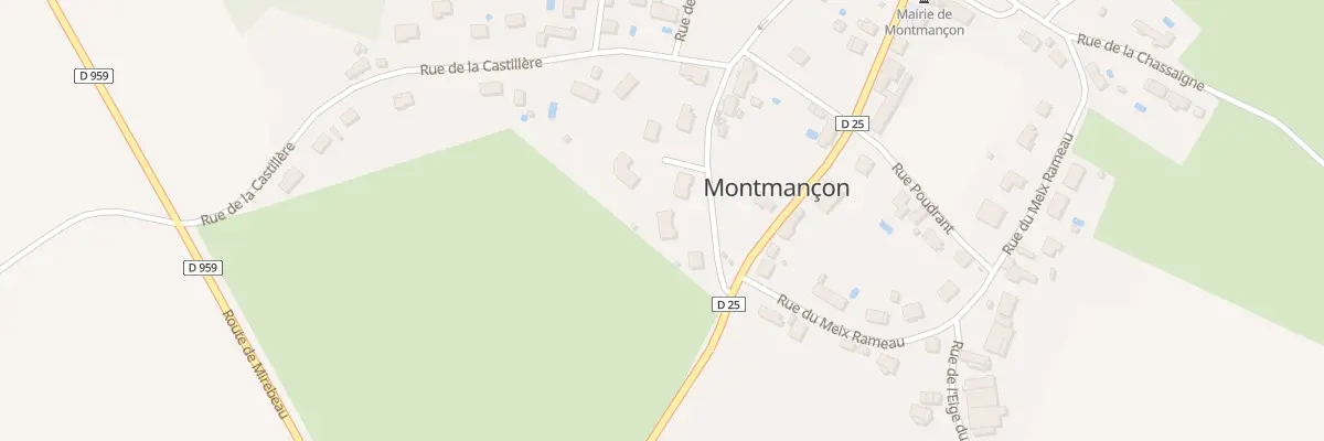 Plan du 8 Rue du Pré Barré à Montmançon
