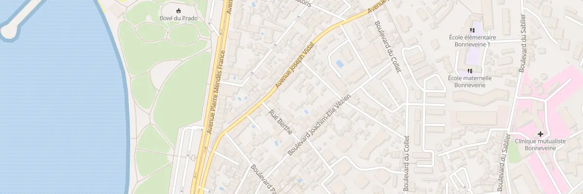 Plan du 109 Av Joseph Vidal à Marseille 8e Arrondissement