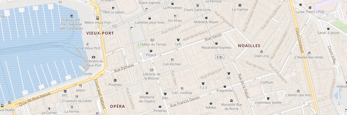 Plan du 3 Rue haxo à Marseille 1er Arrondissement