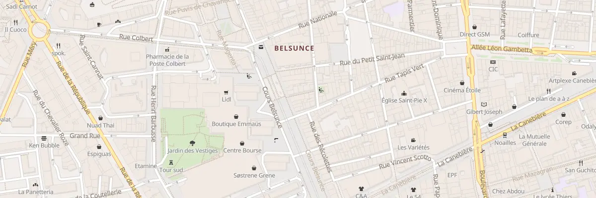 Plan du 42 Crs Belsunce à Marseille 1er Arrondissement