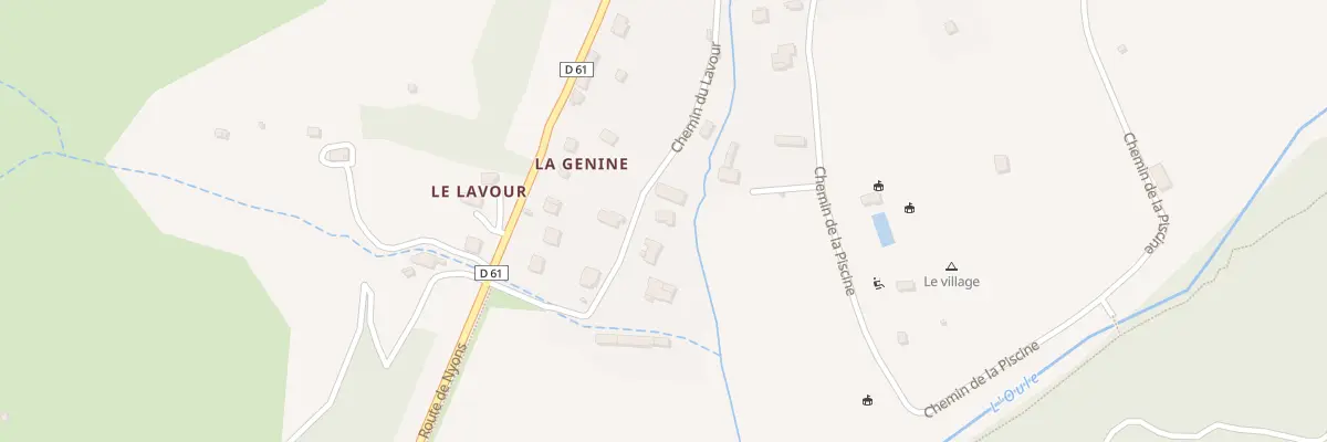 Plan du 5500 La Genine à La Motte-Chalancon