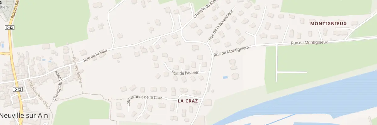 Plan du 62 Rue de l’Avenir à Neuville-sur-Ain