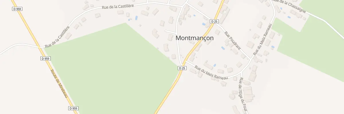 Plan du 10 Rue du Pré Barré à Montmançon