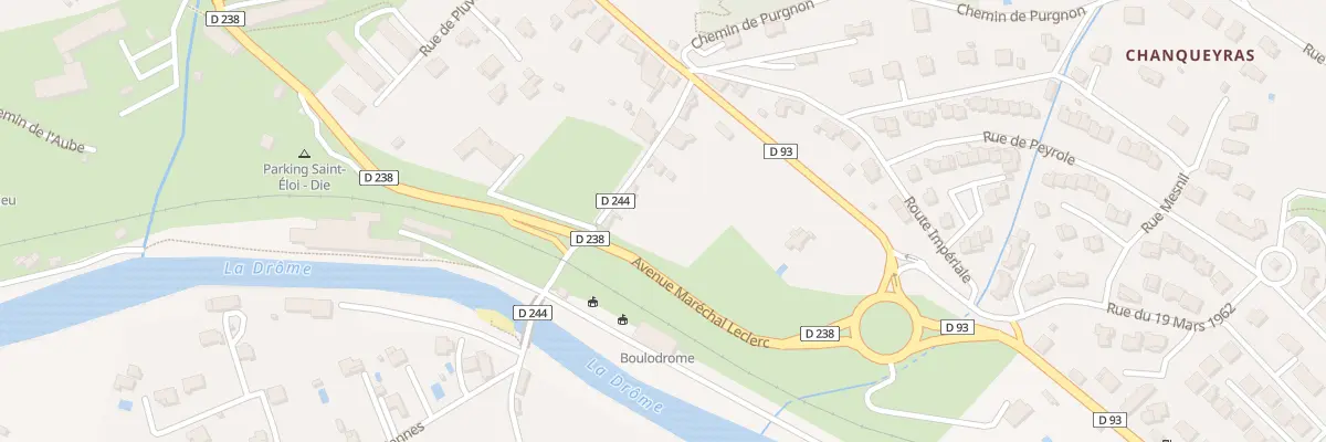 Plan du 85 Che des Chanoinies à Die