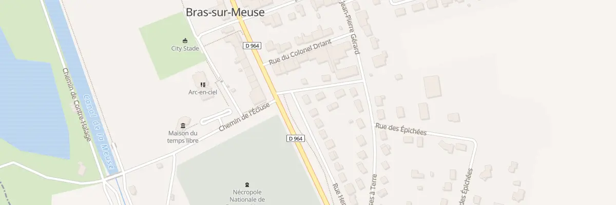 Plan du 10 Rue Henri Fournier à Bras-sur-Meuse