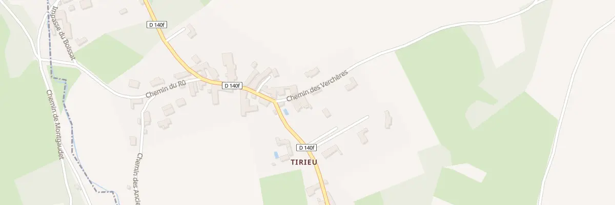 Plan de Tirieu à Courtenay
