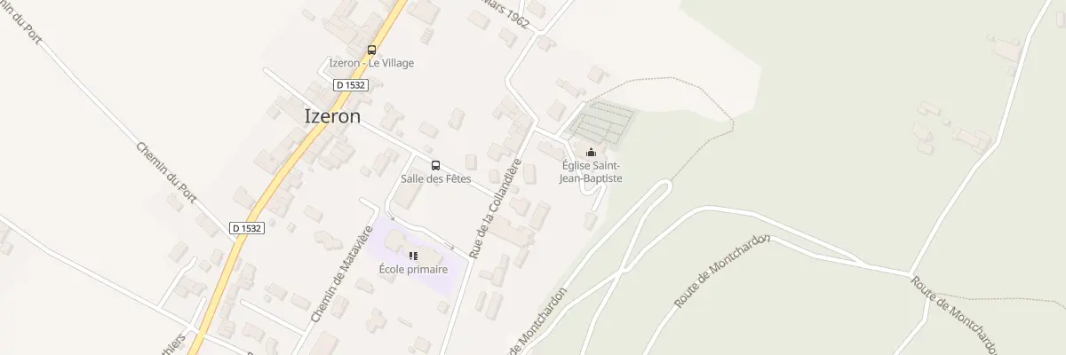 Plan du 250 Rue de la Collandière à Izeron