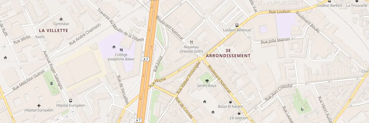 Plan du 73 Rue hoche à Marseille 3e Arrondissement