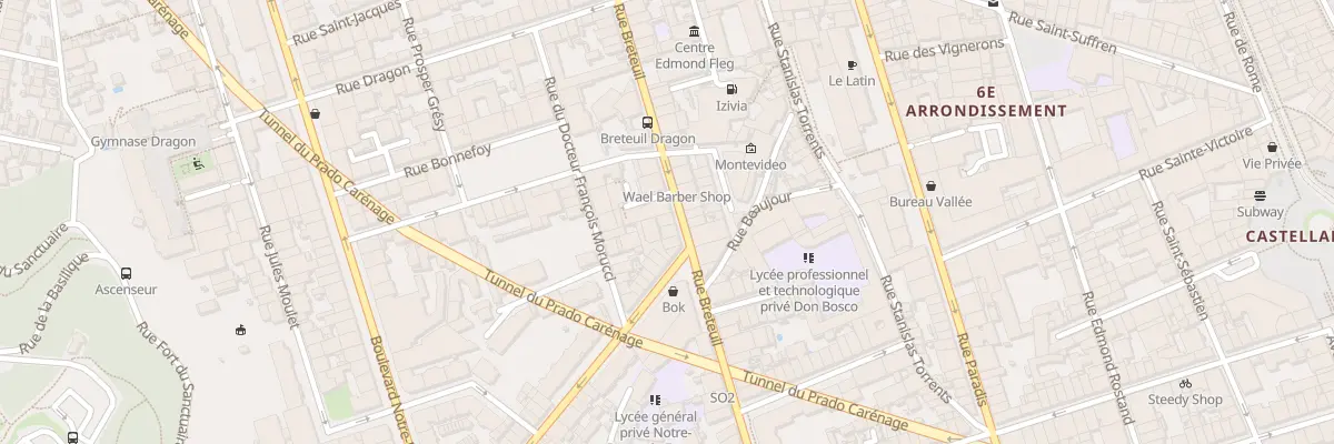 Plan du 112 Rue breteuil à Marseille 6e Arrondissement