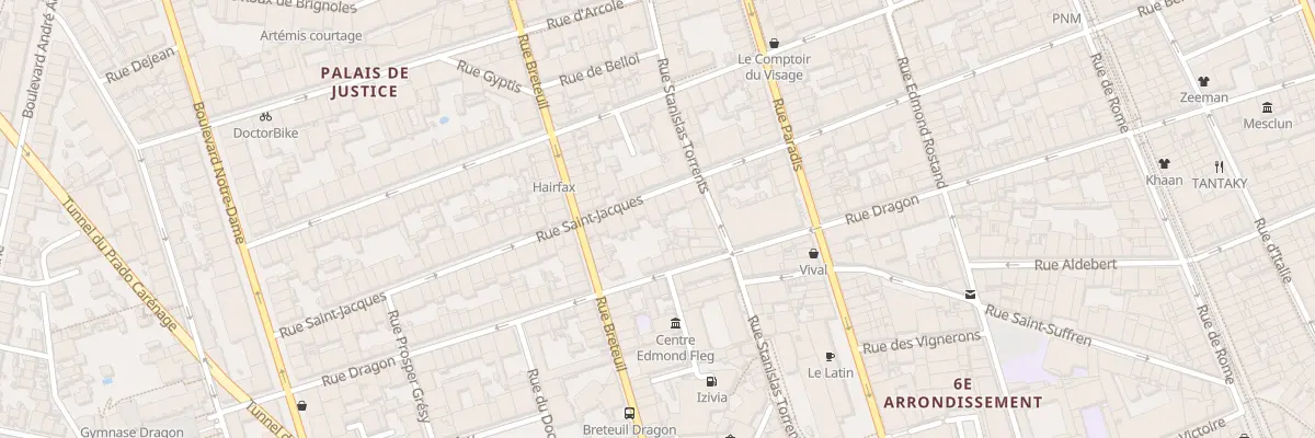 Plan du 67 Rue saint jacques à Marseille 6e Arrondissement