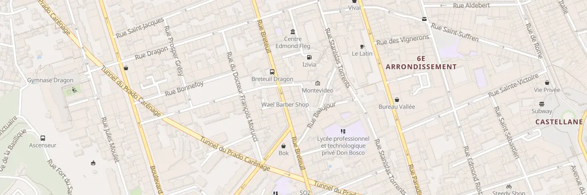 Plan du 133 Rue breteuil à Marseille 6e Arrondissement