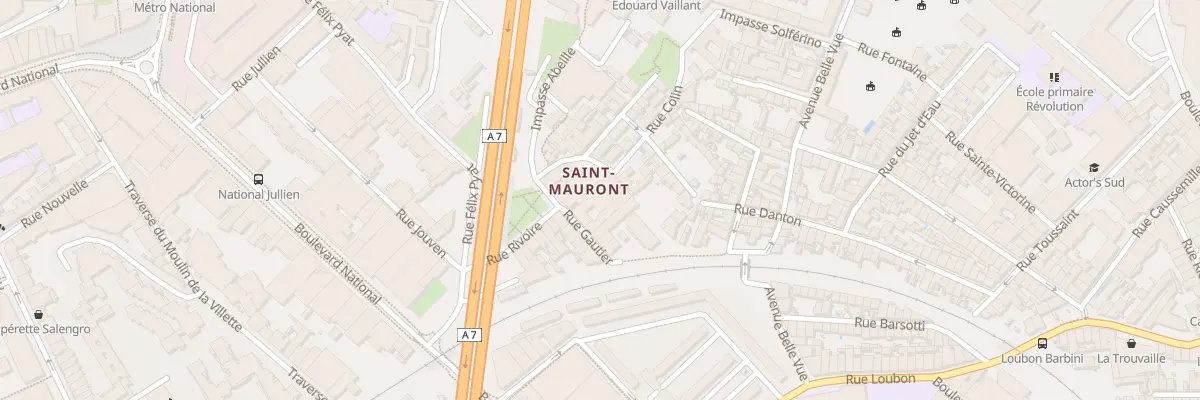 Plan du 3 Rue gautier à Marseille 3e Arrondissement