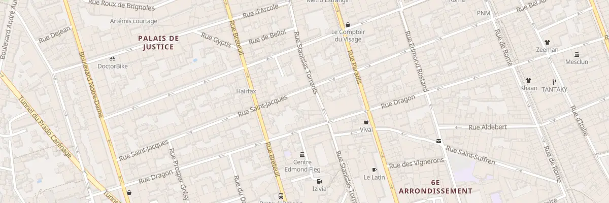 Plan du 63 Rue saint jacques à Marseille 6e Arrondissement