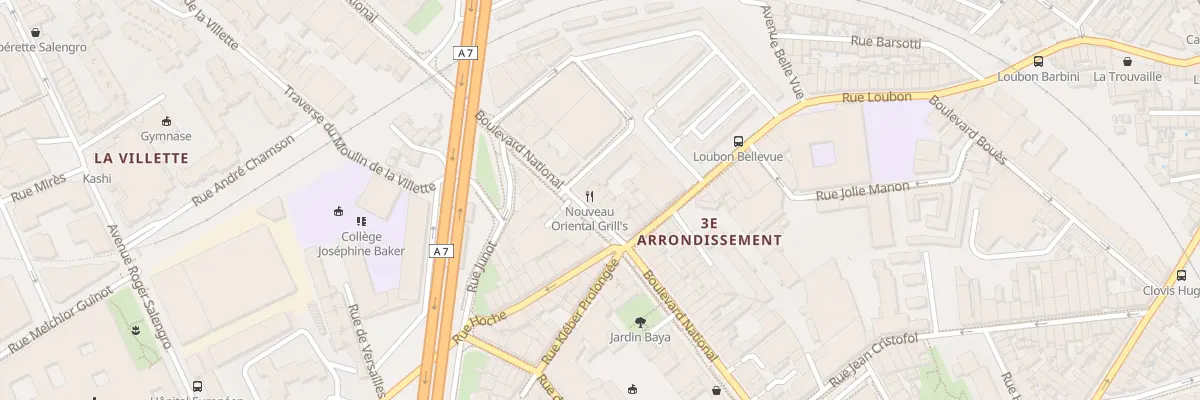 Plan du 272 Bd National à Marseille 3e Arrondissement