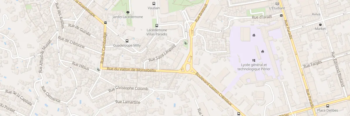 Plan du 226 Rue breteuil à Marseille 6e Arrondissement