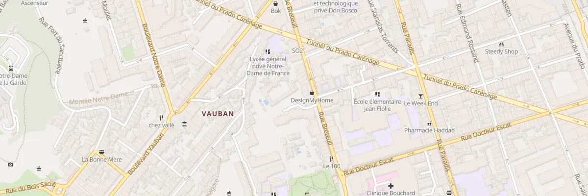 Plan du 148 Rue breteuil à Marseille 6e Arrondissement