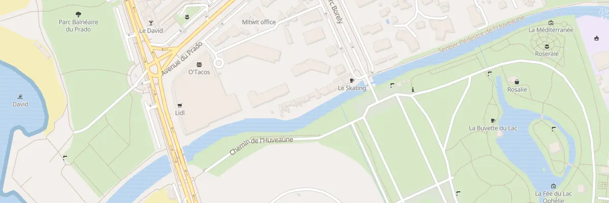 Plan du 6 Av du Parc Borely à Marseille 8e Arrondissement
